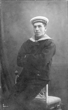 Martinus som marinesoldat på torpedobåden Hvalrossen